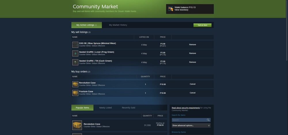 A Short History of the Steam Community Market